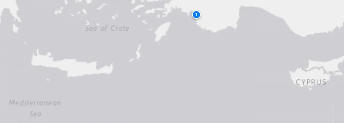 Lycian Way Trekking route map